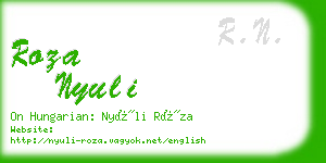 roza nyuli business card